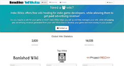 Desktop Screenshot of indiewikis.com